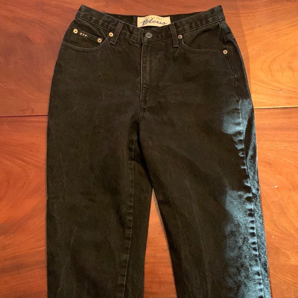Vintage Black Straight Jeans
